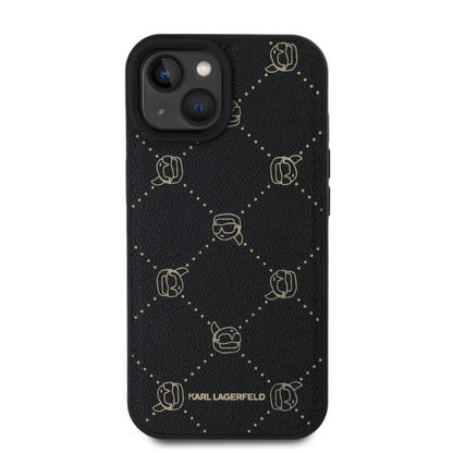 MagSafe Case for Apple iPhone 15, Karl Lagerfeld, Karl's Head, Black