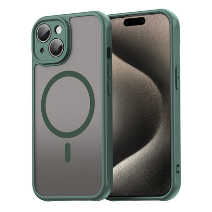 MagSafe Case for Apple iPhone 15 Plus, Techsuit, HaloFrost II, Green