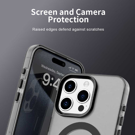 MagSafe Case for Apple iPhone 15 Pro Max, Techsuit, CandyCase, Black