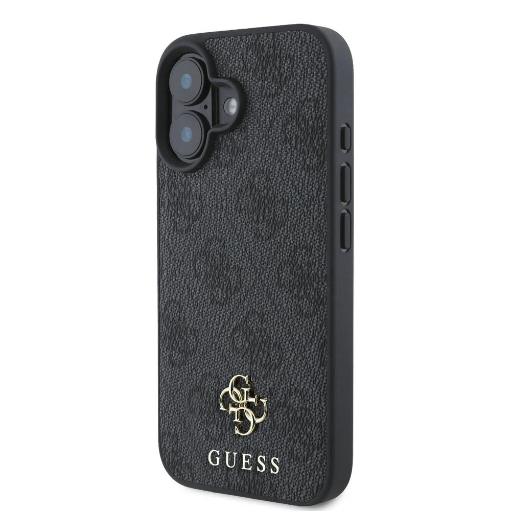 MagSafe Case for Apple iPhone 16, Guess, 4G Classic, Black