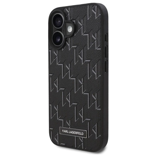 MagSafe Case for Apple iPhone 16, Karl Lagerfeld, Hot Stamp, Black