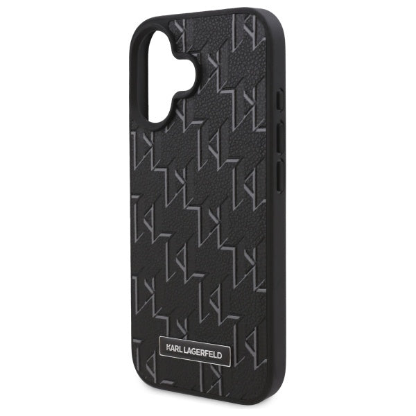 MagSafe Case for Apple iPhone 16 Plus, Karl Lagerfeld, Hot Stamp, Black