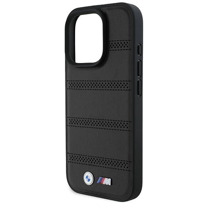 MagSafe Case for Apple iPhone 16 Pro, BMW, M Perforated And Stitched Line, Black
