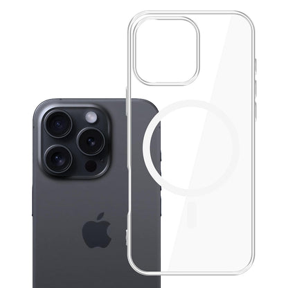 MagSafe Case for Apple iPhone 16 Pro Max, 3MK, Clear MagCase, Transparent