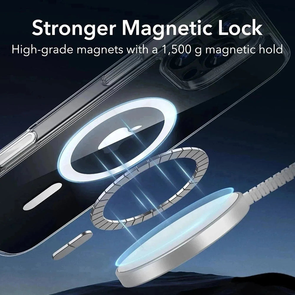 MagSafe Case for Apple iPhone 16 Pro Max, ESR, Classic Hybrid Slide, Transparent