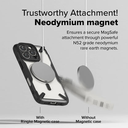 MagSafe Case for Apple iPhone 16 Pro Max, Ringke, Fusion X, Black