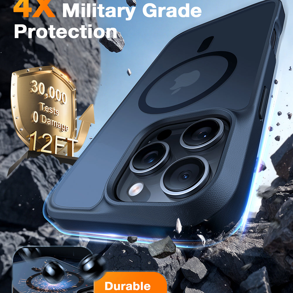 MagSafe Case for Apple iPhone 16 Pro Max, Torras, Guardian, Black