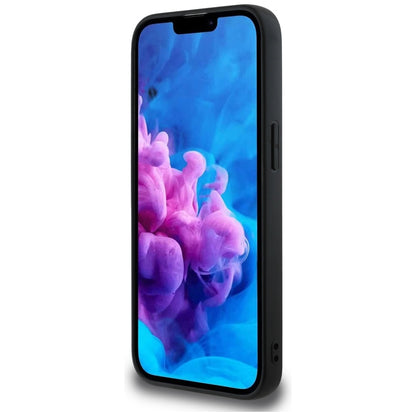 MagSafe Case for Apple iPhone 16e, Guess, 4G Circle Classic Logo, Black