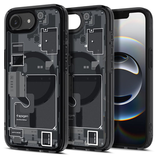 MagSafe Case for Apple iPhone 17e / 16e, Spigen, Ultra Hybrid Zero One, Black