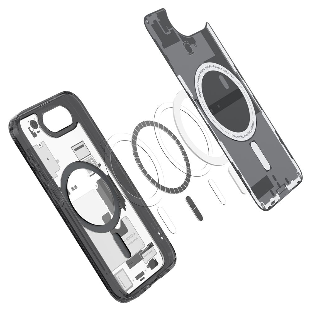 MagSafe Case for Apple iPhone 17e / 16e, Spigen, Ultra Hybrid Zero One, Black
