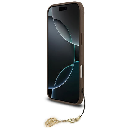 MagSafe Case for Apple iPhone 17 Air, Guess, 4G Charm Cradle, Brown