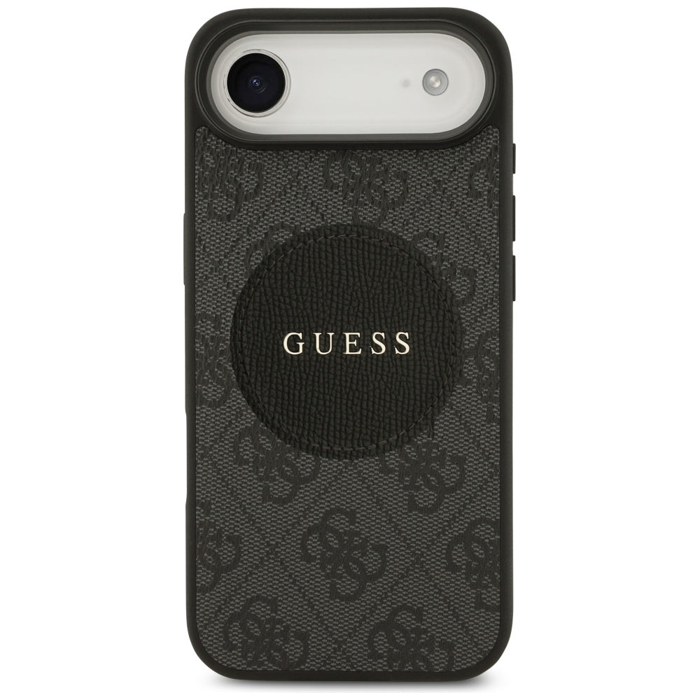 MagSafe Case for Apple iPhone 17 Air, Guess, 4G Circle Classic Logo, Black
