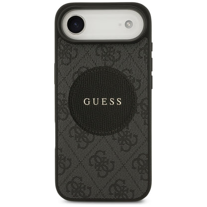 MagSafe Case for Apple iPhone 17 Air, Guess, 4G Circle Classic Logo, Black