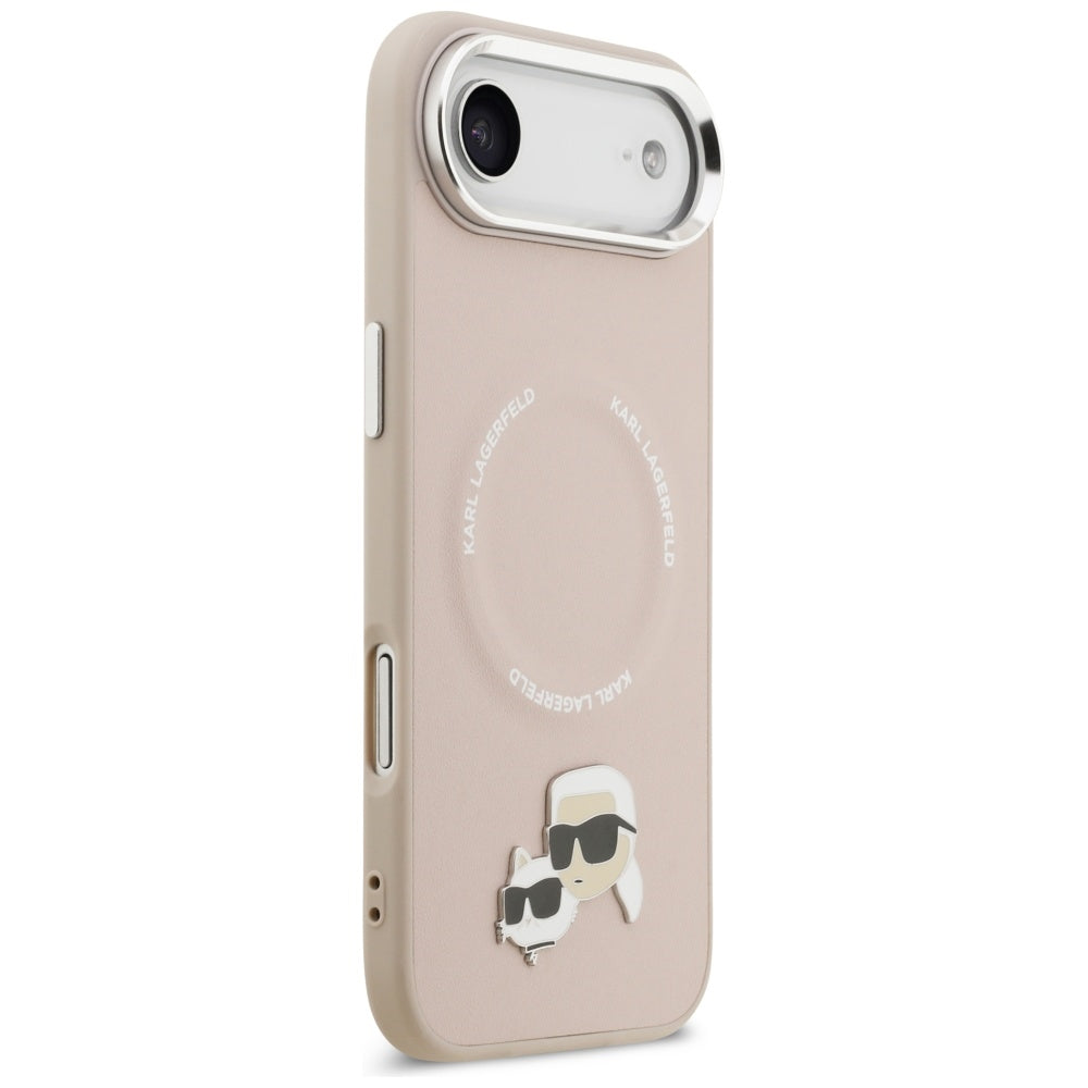 MagSafe Case for Apple iPhone 17 Air, Karl Lagerfeld, Karl & Choupette Pins, Pink