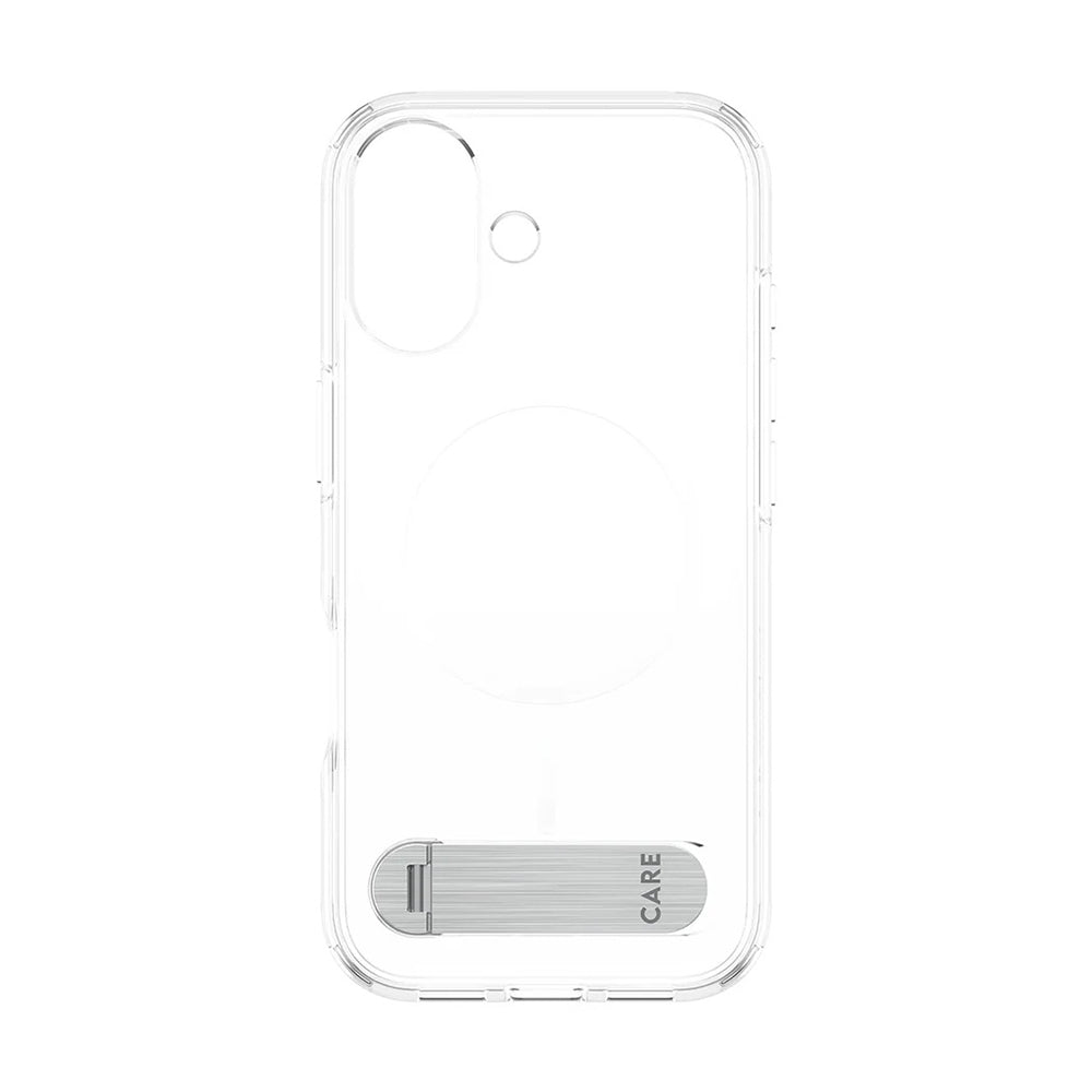 MagSafe Case for Apple iPhone 17, PanzerGlass, Care Feature Kickstand, Transparent