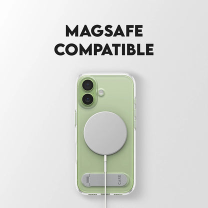 MagSafe Case for Apple iPhone 17, PanzerGlass, Care Feature Kickstand, Transparent