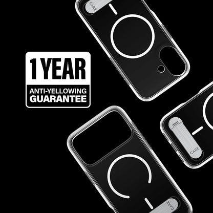 MagSafe Case for Apple iPhone 17, PanzerGlass, Care Feature Kickstand, Transparent