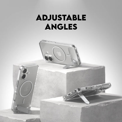 MagSafe Case for Apple iPhone 17, PanzerGlass, Care Feature Kickstand, Transparent