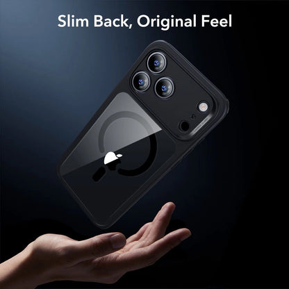 MagSafe Case for Apple iPhone 17 Pro, ESR, Classic Hybrid with Screen Protector, Transparent Black