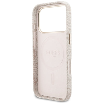 MagSafe Case for Apple iPhone 17 Pro, Guess, 4G Script Logo, Pink