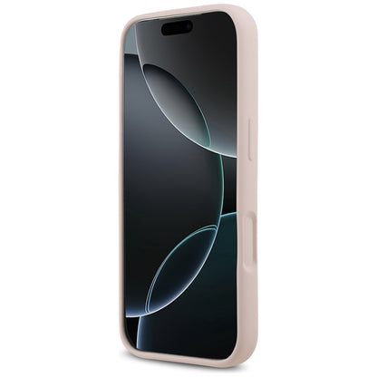 MagSafe Case for Apple iPhone 17 Pro, Guess, Script Metal Logo, Light Pink