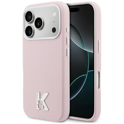 MagSafe Case for Apple iPhone 17 Pro, Karl Lagerfeld, Karl Head Logo, Pink