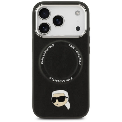 MagSafe Case for Apple iPhone 17 Pro, Karl Lagerfeld, Karl Pin, Black