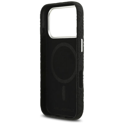 MagSafe Case for Apple iPhone 17 Pro Max, Karl Lagerfeld, FW Stamped Karl, Black