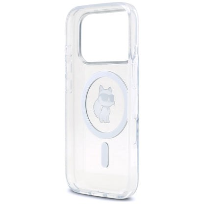 MagSafe Case for Apple iPhone 17 Pro Max, Karl Lagerfeld, IML Choupette, Transparent