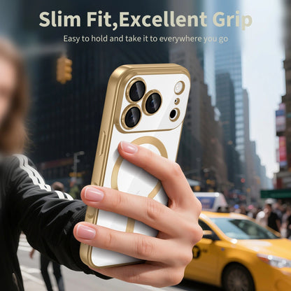 MagSafe Case for Apple iPhone 17 Pro Max, Techsuit, Luxury Crystal, Black