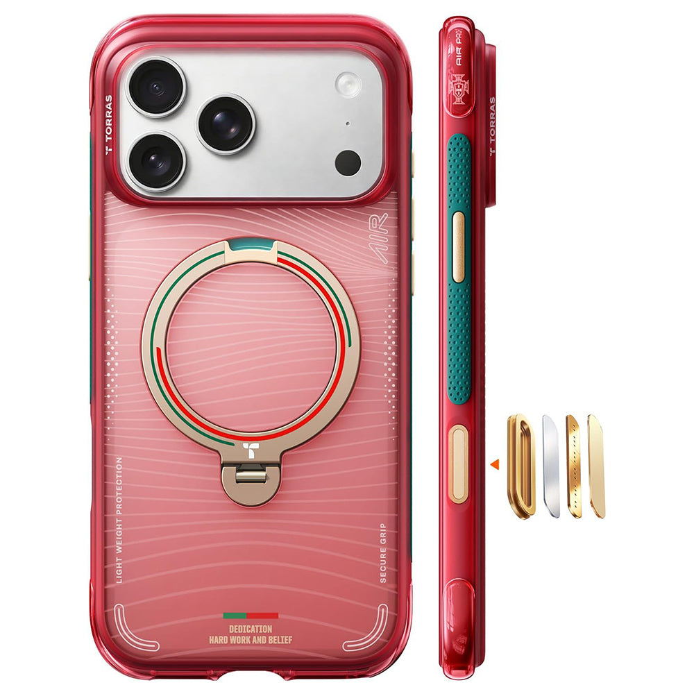 MagSafe Case for Apple iPhone 17 Pro, Torras, Ostand Q3 Air, Wave of Passion