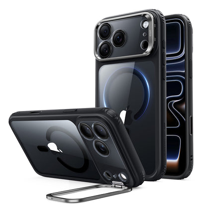 MagSafe Case for Apple iPhone 18 Pro / 17 Pro, ESR, Classic Hybrid Kickstand, Transparent Black