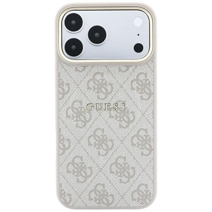 MagSafe Case for Apple iPhone 18 Pro / 17 Pro, Guess, 4G Embossed Classic, Pink