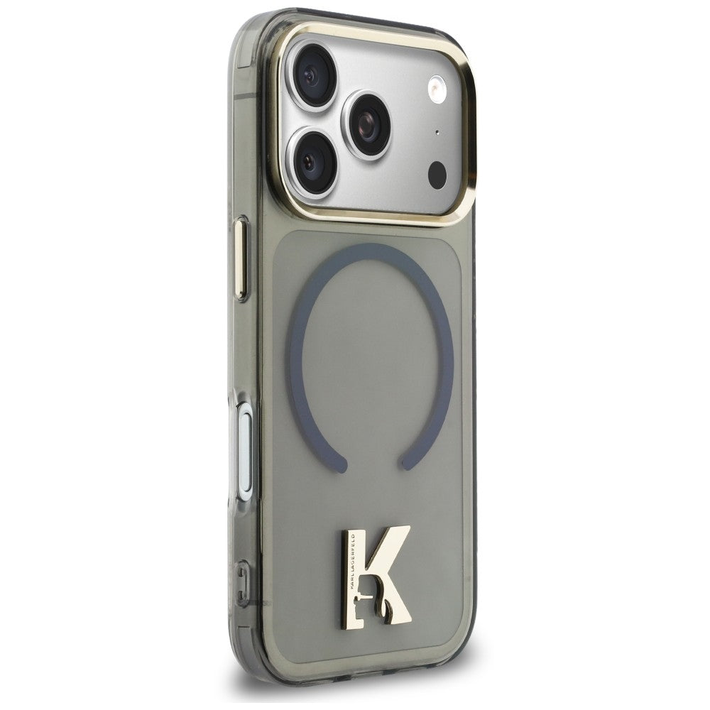 MagSafe Case for Apple iPhone 18 Pro / 17 Pro, Karl Lagerfeld, IML Karl Head Logo, Black