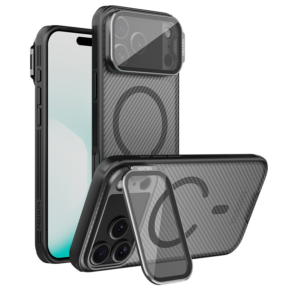 MagSafe Case for Apple iPhone 18 Pro / 17 Pro, Nillkin, CamShield Prop, Transparent Black