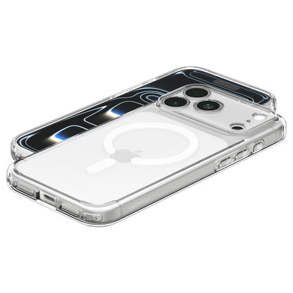 MagSafe Case for Apple iPhone 18 Pro / 17 Pro, Spigen, Ultra Hybrid, White Transparent ACS12155