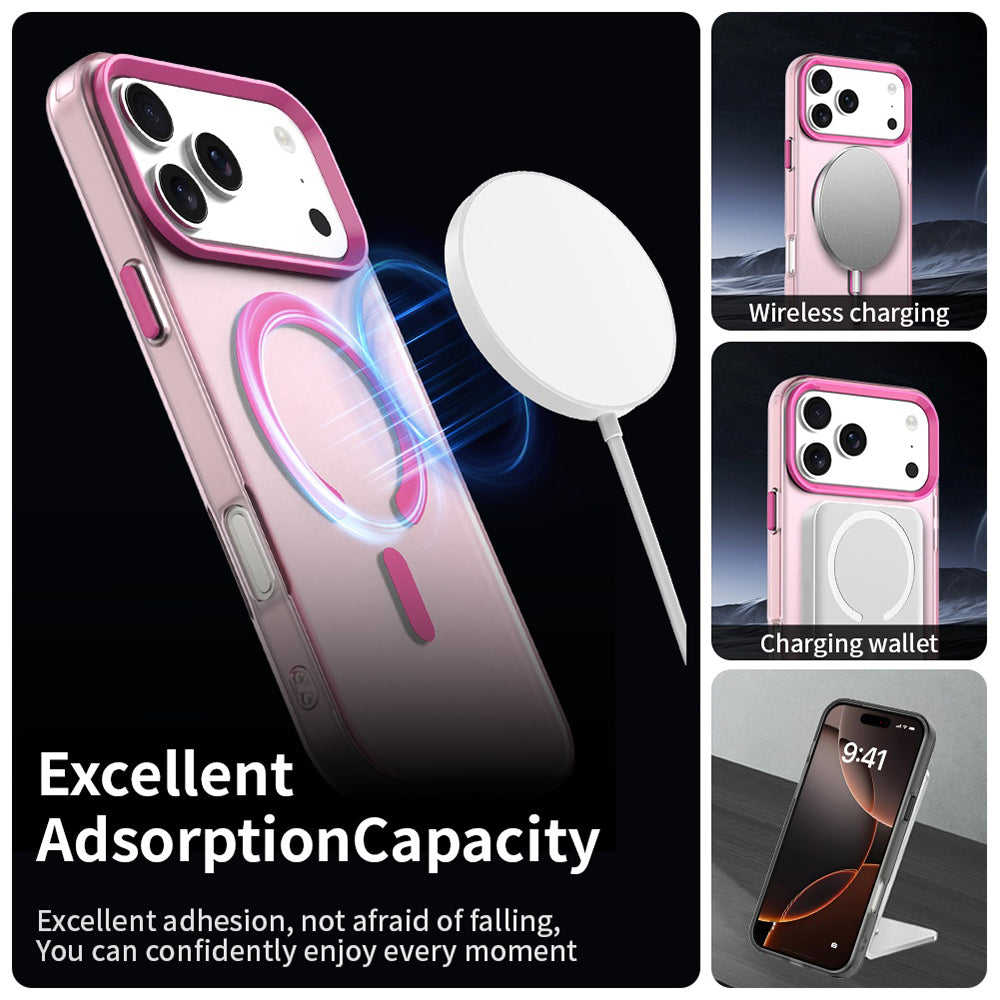 MagSafe Case for Apple iPhone 18 Pro / 17 Pro, Techsuit, CandyCase, Pink