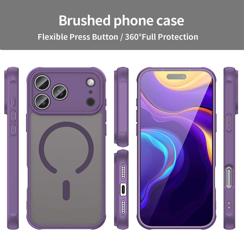MagSafe Case for Apple iPhone 18 Pro / 17 Pro, Techsuit, HaloFrost II, Purple