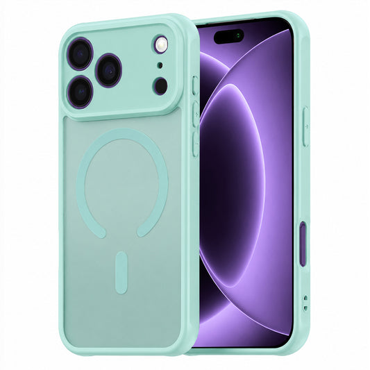 MagSafe Case for Apple iPhone 18 Pro / 17 Pro, Techsuit, HaloFrost II, Light Green