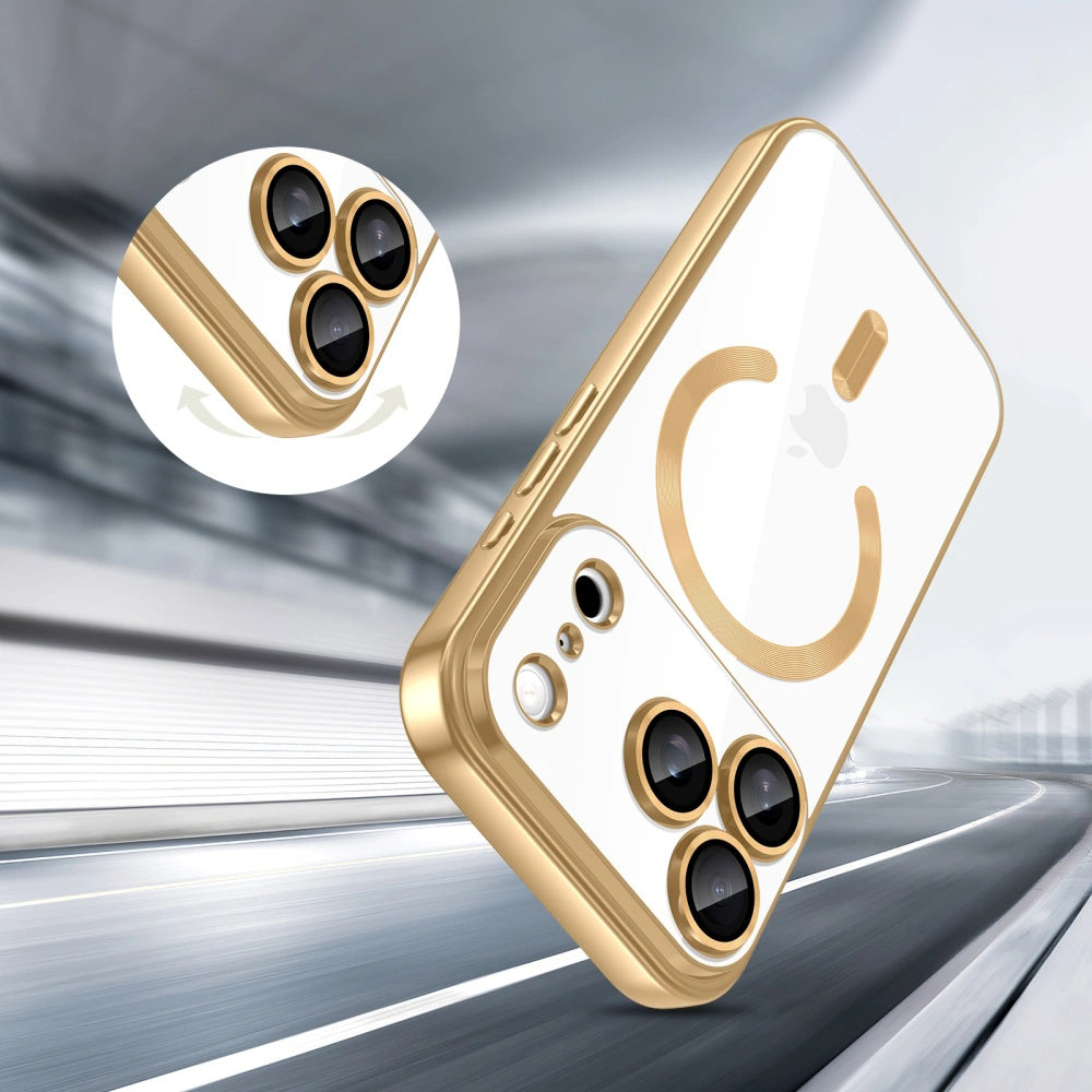 MagSafe Case for Apple iPhone 18 Pro / 17 Pro, Techsuit, Luxury Crystal, Dark Green