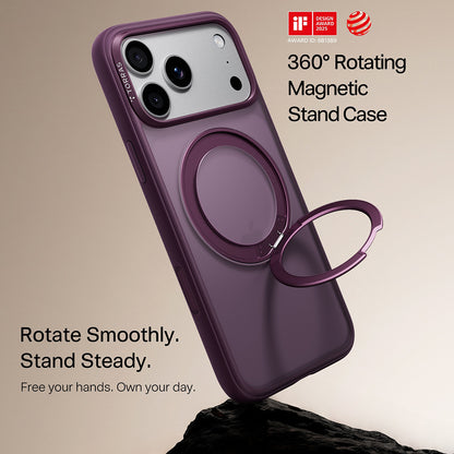 MagSafe Case for Apple iPhone 18 Pro / 17 Pro, Torras, Ostand O1 Guardian, Purple