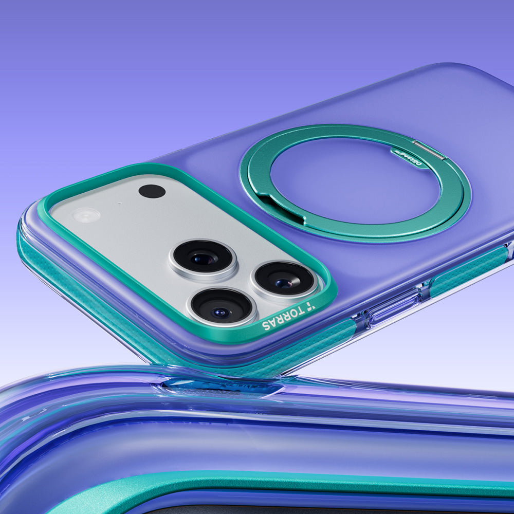 MagSafe Case for Apple iPhone 18 Pro / 17 Pro, Torras, Ostand O3 Hue, Indigo