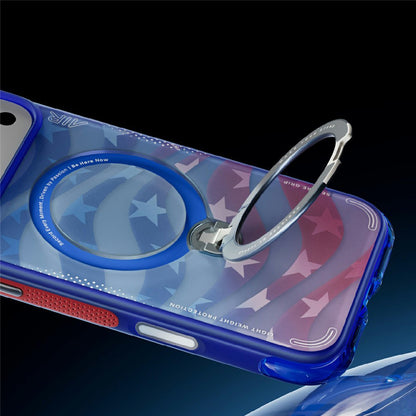 MagSafe Case for Apple iPhone 18 Pro / 17 Pro, Torras, Ostand Q3 Air Football, Blue