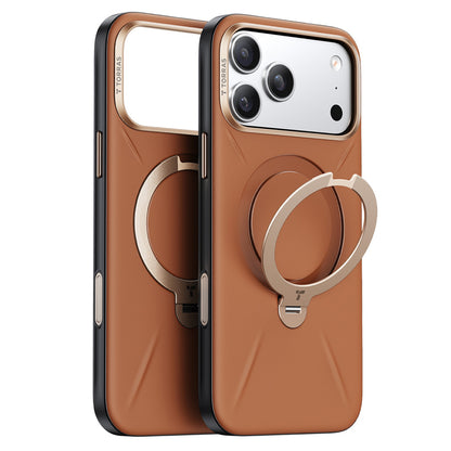 MagSafe Case for Apple iPhone 18 Pro / 17 Pro, Torras, QPRO Leather, Brown