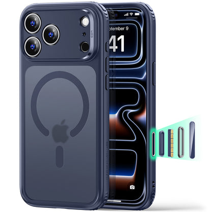 MagSafe Case for Apple iPhone 18 Pro Max / 17 Pro Max, ESR, Classic Hybrid, Satin Blue
