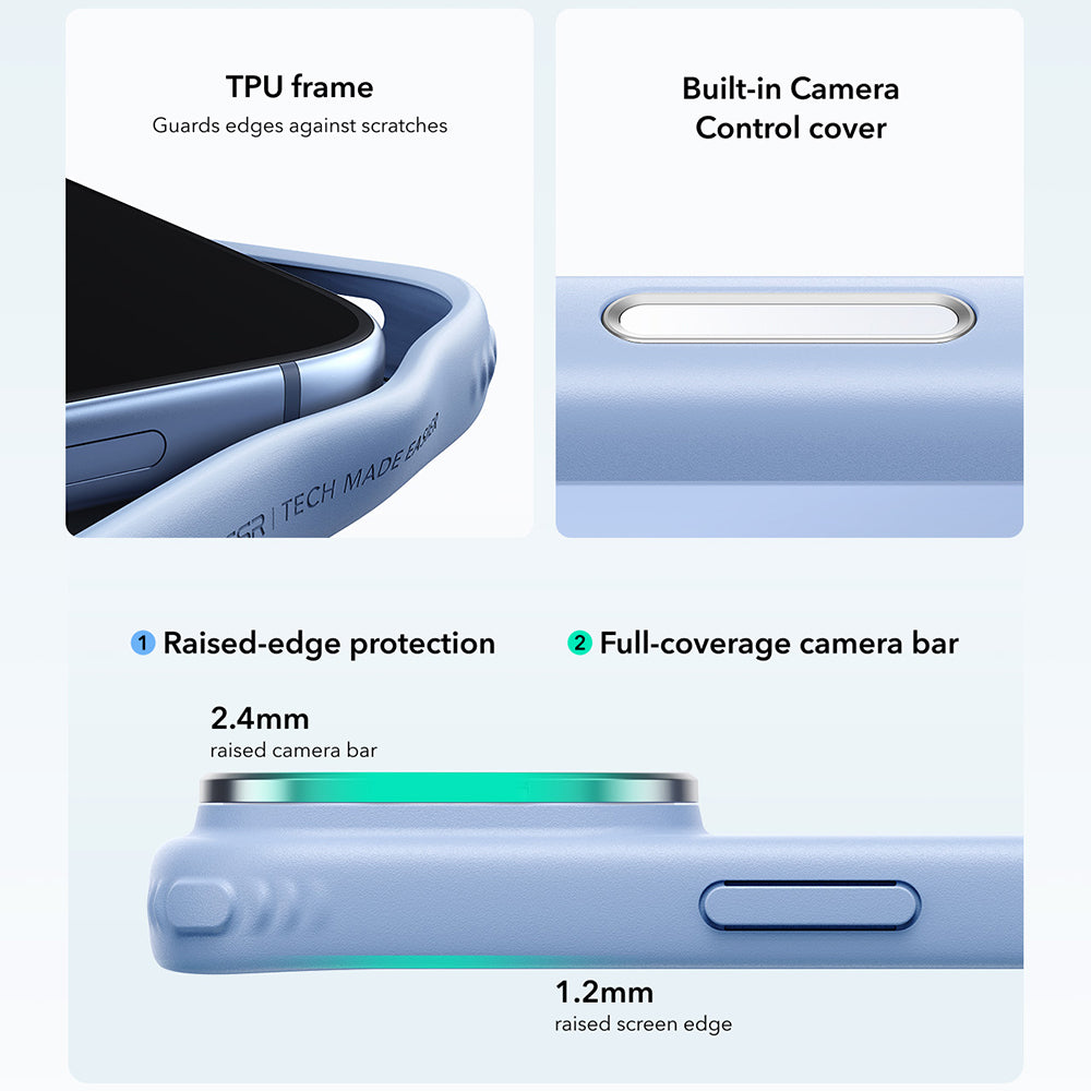 MagSafe Case for Apple iPhone 18 Pro Max / 17 Pro Max, ESR, Classic Hybrid Kickstand, Satin Blue