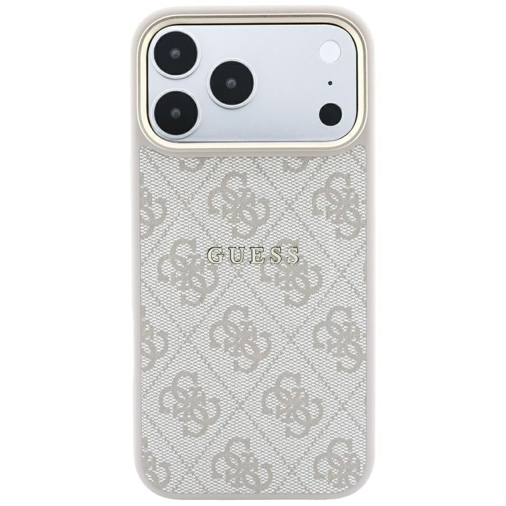 MagSafe Case for Apple iPhone 18 Pro Max / 17 Pro Max, Guess, 4G Embossed Classic, Pink