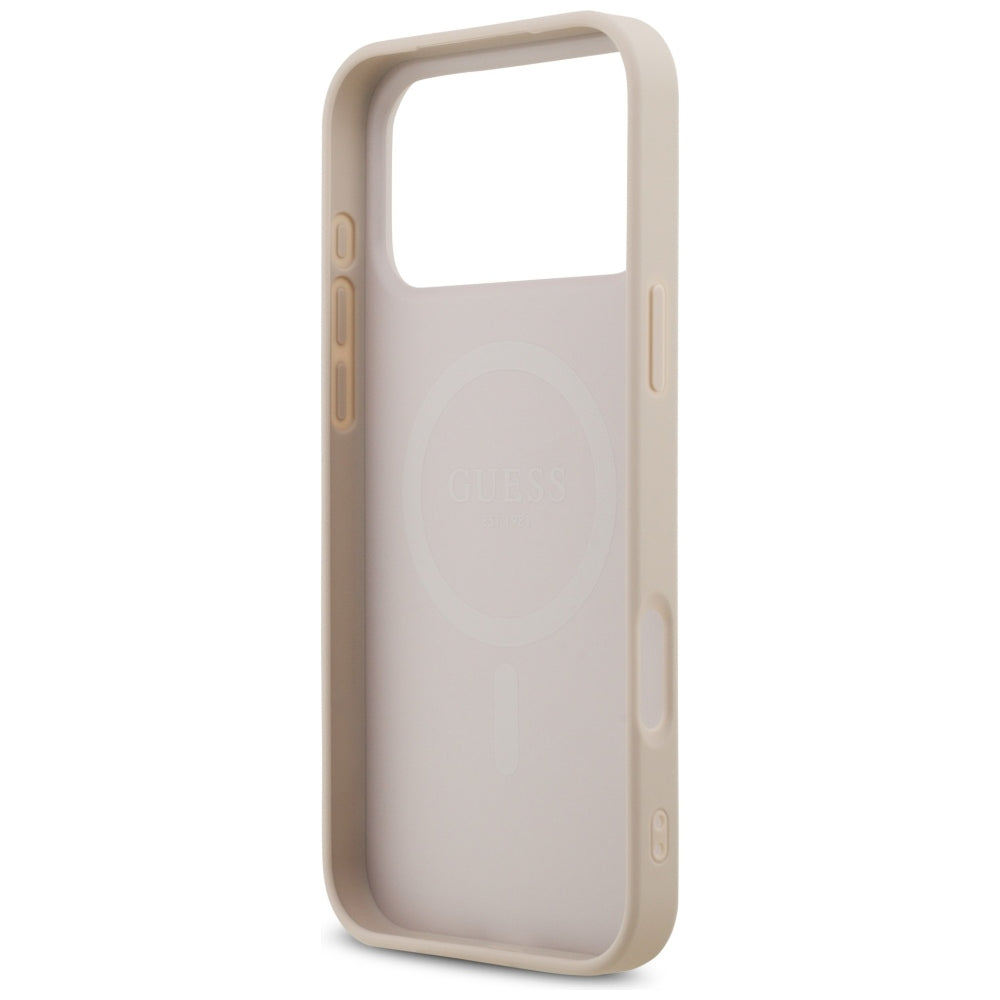 MagSafe Case for Apple iPhone 18 Pro Max / 17 Pro Max, Guess, 4G Small and Classic, Pink