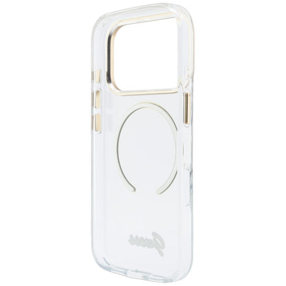 MagSafe Case for Apple iPhone 18 Pro Max / 17 Pro Max, Guess, IML Script Metal, Transparent