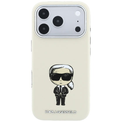 MagSafe Case for Apple iPhone 18 Pro Max / 17 Pro Max, Karl Lagerfeld, Ikonik Sketch, Beige